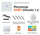 ZONT Climatic 1.2 Погодозависимый автоматический GSM / Wi-Fi регулятор (1 ГВС + 2 прямых/смесительных) с доставкой в Щёлково